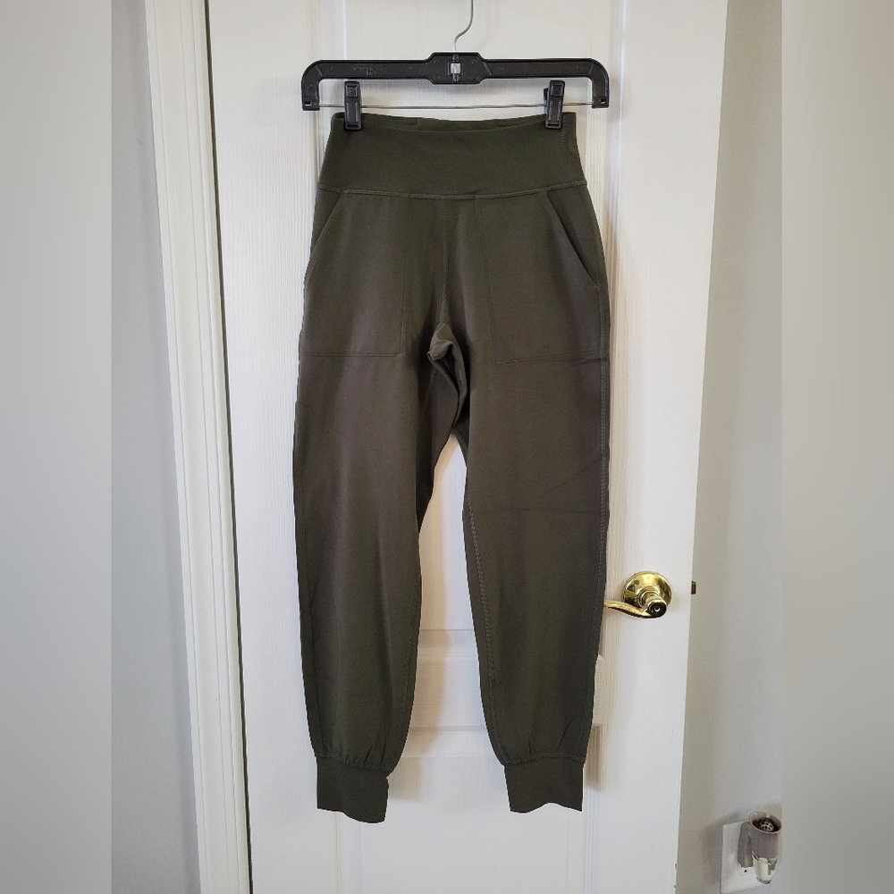 Lululemon Align Jogger Pants Full Length Dark Olive Size 4 Nulu